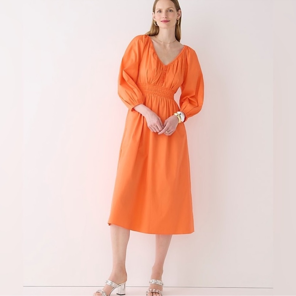 J.crew V-neck midi dress